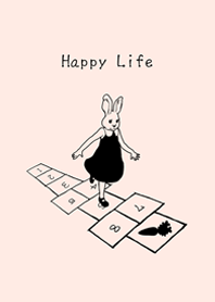 bunny hopscotch-Pink