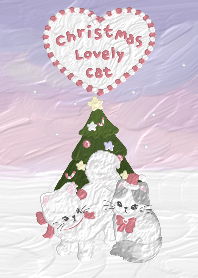 Christmas lovely cat