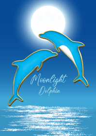 Enamel Pin Moonlight Dolphin 55
