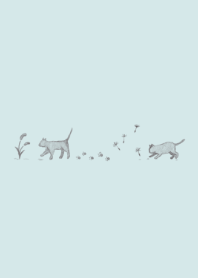 the cat made with a pencil