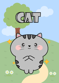 Love Emotions Grey Cat Theme