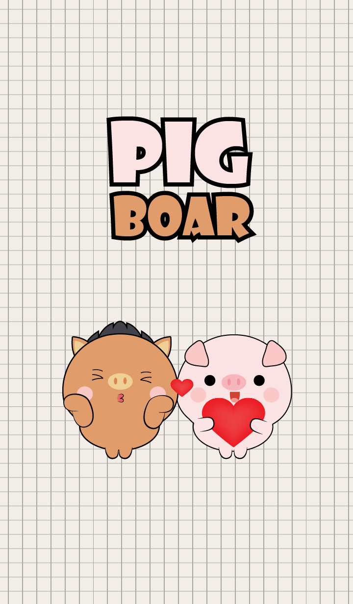 Mini Cute Boar & Pig (jp)