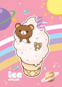 Brown Bear Sweets Galaxy Ice Cream