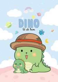 Dino Kawaii Blue