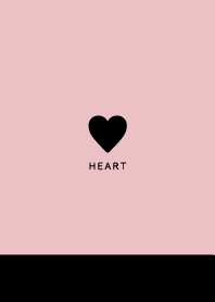 Black&Baby Pink - Simple Heart