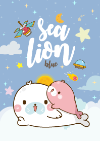 แมวน้ำอุ๋งๆ กาแล็กซี่ สีฟ้า