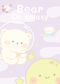 Bear on purple galaxy!