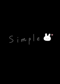 simple black rabbit