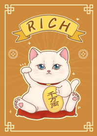The maneki-neko (fortune cat)  rich 77