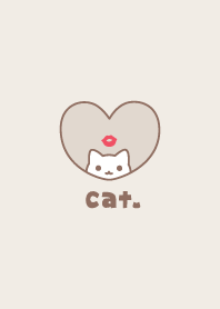 แมว ริมฝีปาก [สีน้ำตาล]