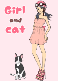 Girl and cat