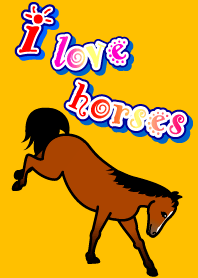 Cute horse Theme 02 horse riding horse