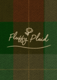 Fluffy Plaid #Green & Red.