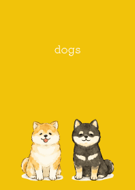 Dogs are soothing03 on yellow