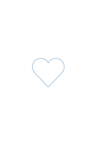 simple heart icon | white aqua