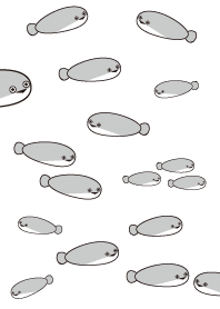 たくさんサカバンバスピス着せかえ　白色