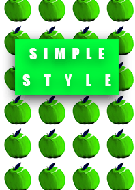 Simple style apple emerald