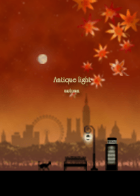 月夜空と街灯（秋）