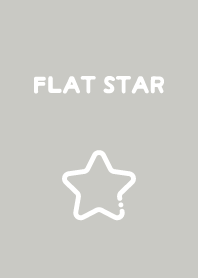 FLAT STAR / Pearl Grey