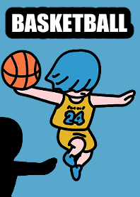 Basketball dunk 001 yellowblue