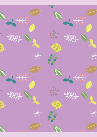 Flower circle on light purple