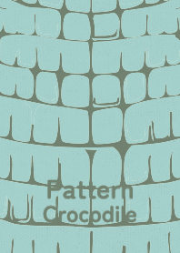 Pattern Crocodile Pale aqua