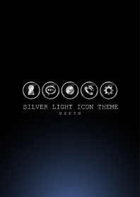 SILVER LIGHT ICON THEME -BLUE- 10