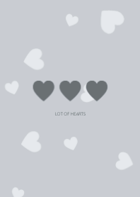 lot of hearts  #dark dusty blue