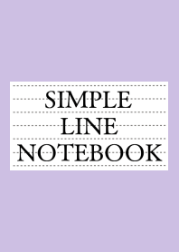 SIMPLE LINE NOTEBOOK-DUSTY PURPLE