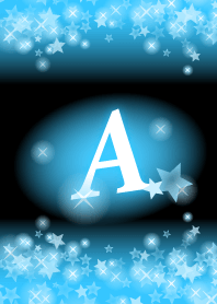 A-Initial- Light blue star