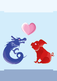 ekst Blue (Dragon) Love Red (Pig)