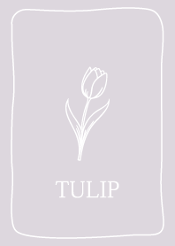 Line drawing tulips