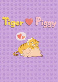 Tiger <3 Piggy!! (Lavender color)