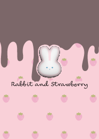 Strawberry & Chocolate Puffy Bunny