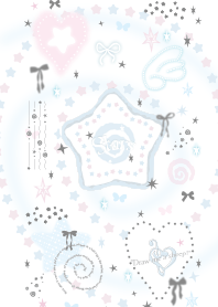 simple Design PInk lightblue  Y2K