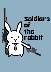 Soldiers of the rabbit -simple blue-