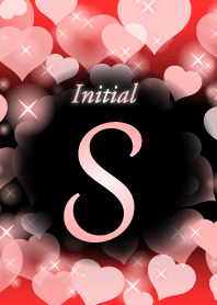 S-Initial-heart-Red&black