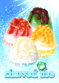 shaved ice with penguins