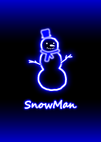 霓虹雪人：藍色