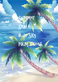 Summer.Sea.Blue sky.Palm trees.#cool