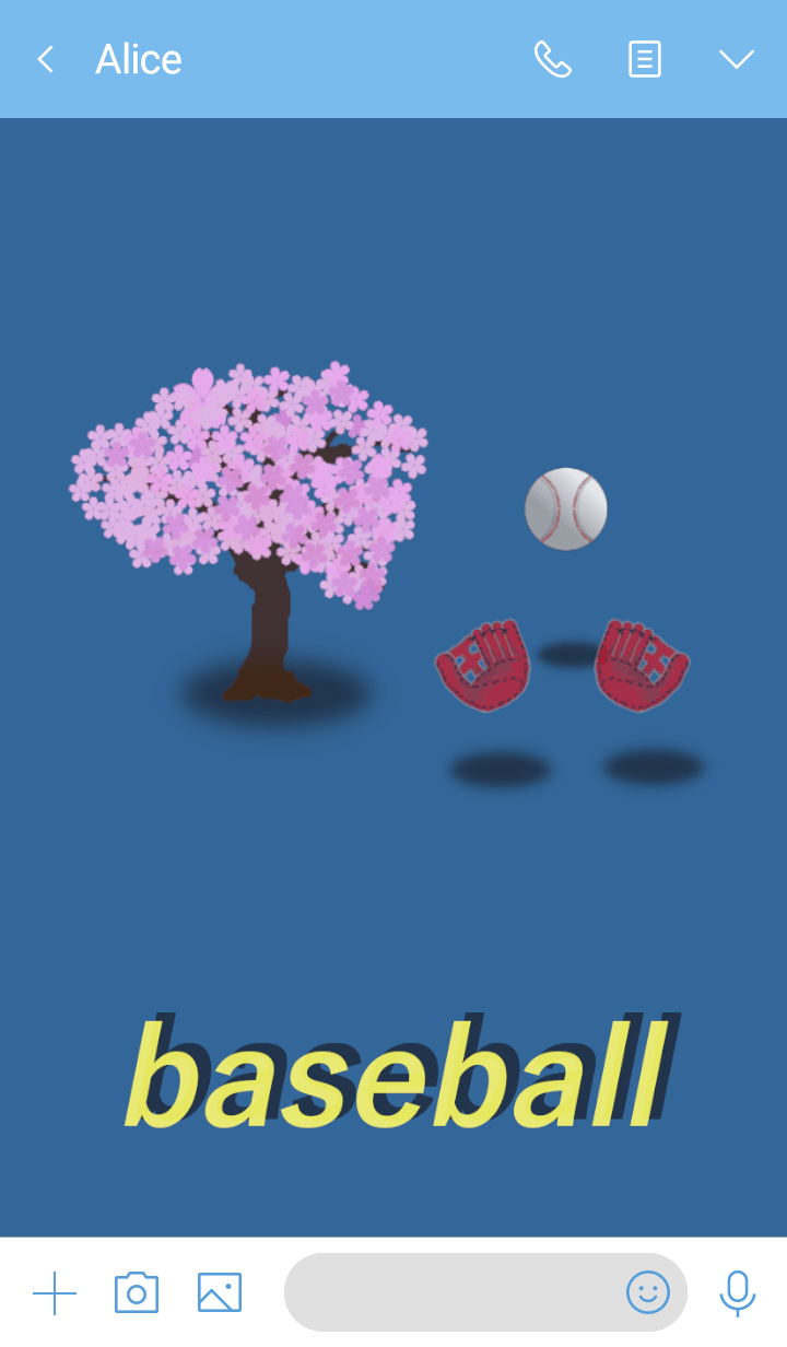 It is Cherry tree and baseball