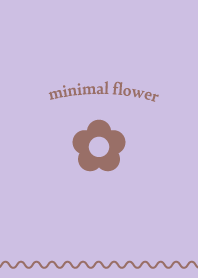 Minimal Flower - Lavender