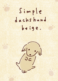 Simple dachshund beige.