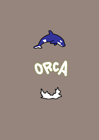 Killer Whales and Splashing dark brown.