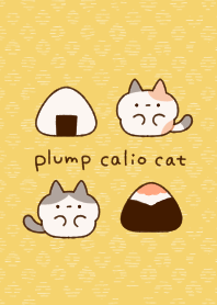 Plump calico cat ( onigiri ver. )