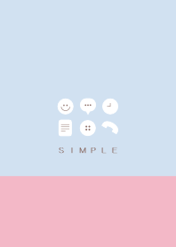 シンプル（ピンク ブルー)V.150