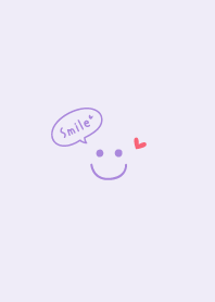 心 微笑 <紫色>