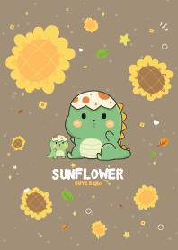 Dino Sunflower Lover