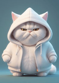 The cat is angry