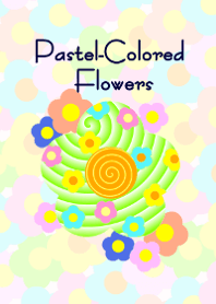 Pastel-colored flowers